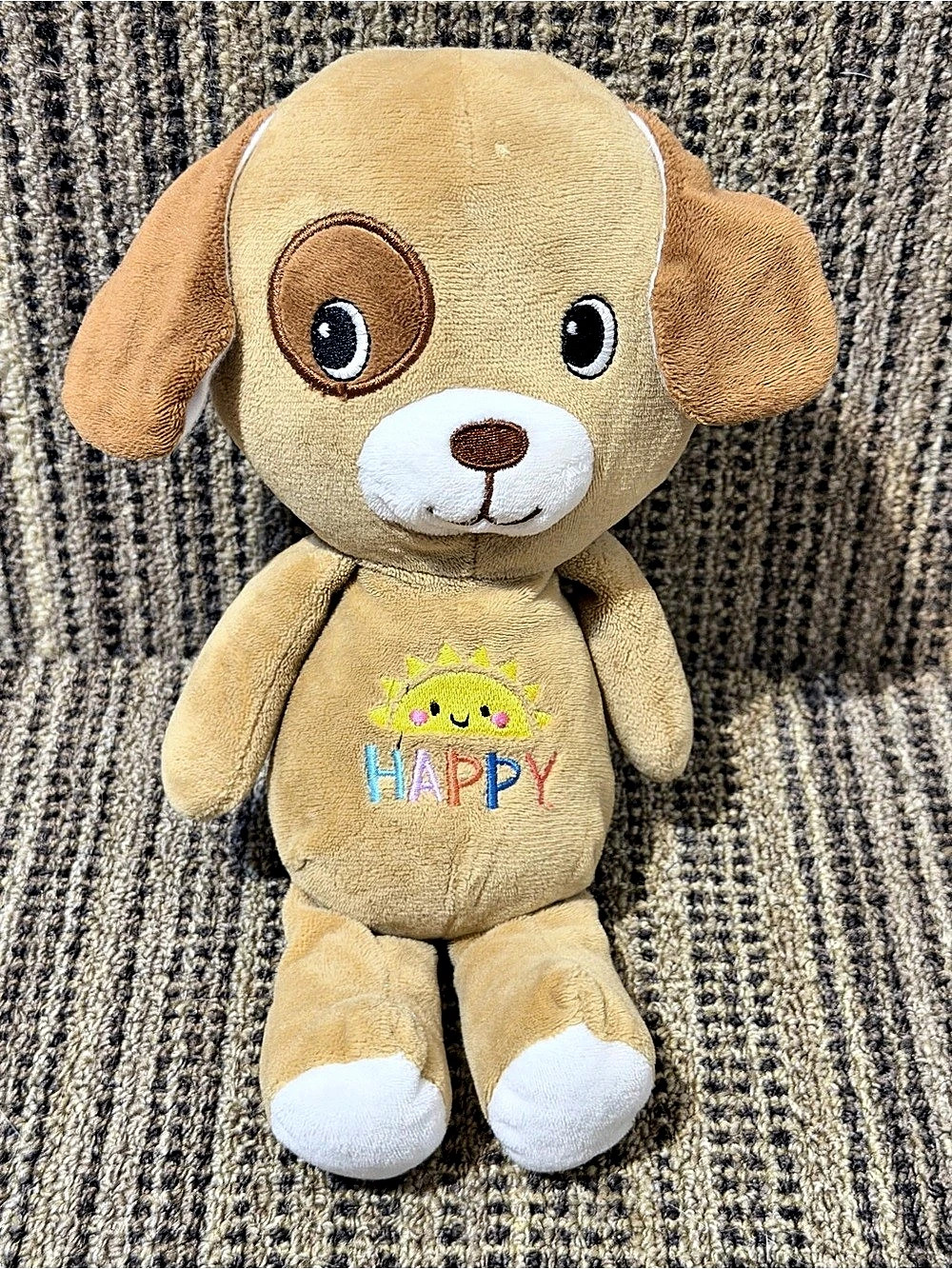 Spark Create Imagine Plush Puppy Stuffed Animal Rattle Lovey